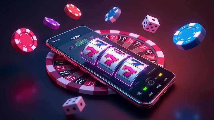 Pemain Texas Poker di meja dengan kartu hole dan chip taruhan di platform toto88 slot